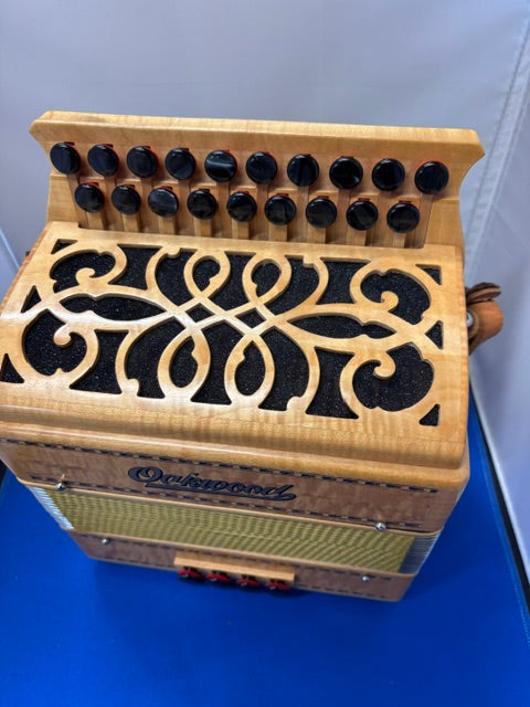 Oakwood Model 2 Melodeon in Figured Maple & Sycamore