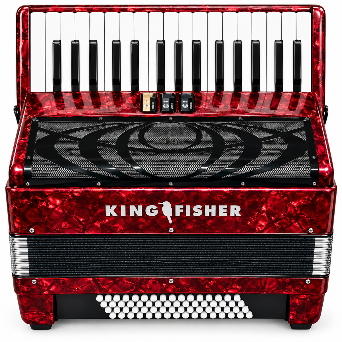 Kingfisher Classic 30/60 Piano Accordion Red