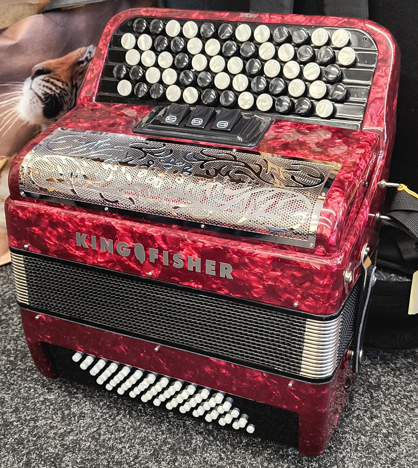 Kingfisher C System 5 Row Button Accordion – 60 Bass