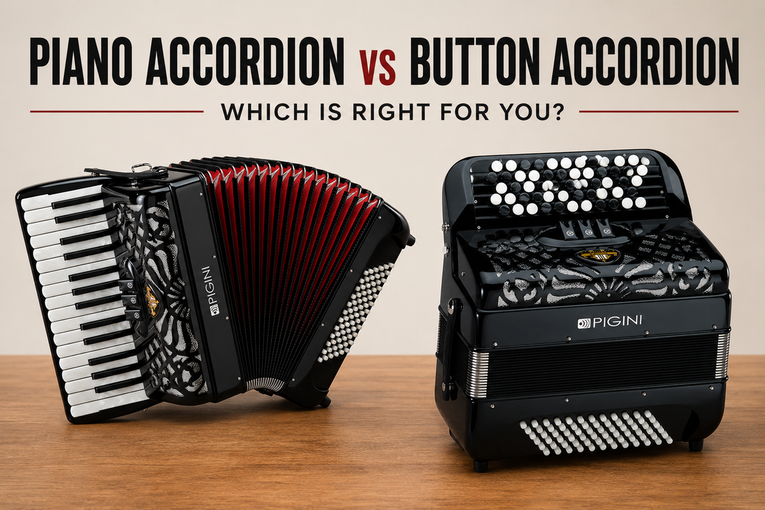 pigini piano and button accordion side by side