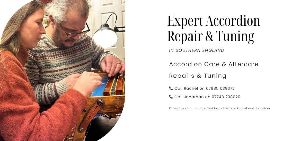 Expert Accordion Repair & Tuning in Southern England — Meet Rachel and Jonathan Causebrook