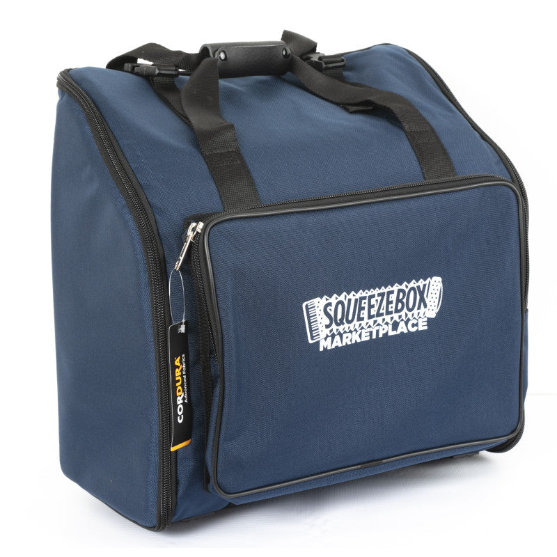 3 row melodeon bag in dark blue