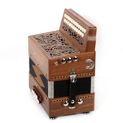 Saltarelle Nuage DG Walnut 2 Row 3 Voice Melodeon