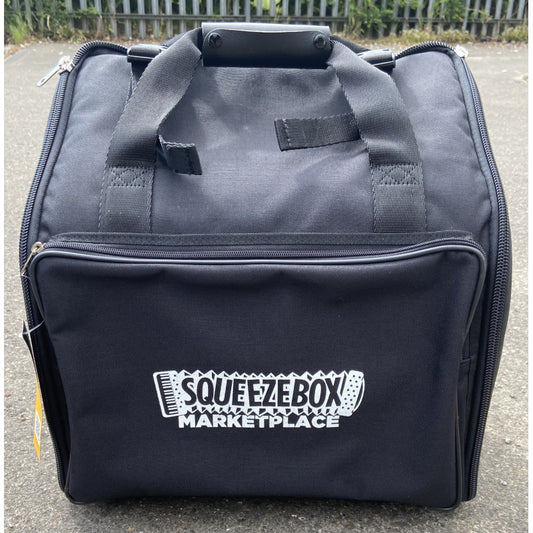 3 row melodeon bag in black