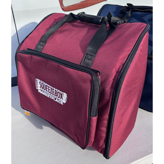 37 key 96 bass piano accordion gig bag in burgundy