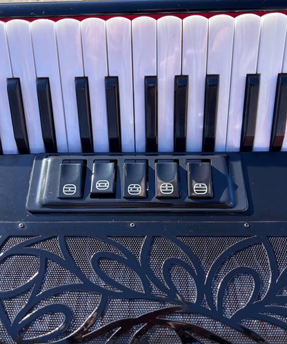 34 Key 72 Bass LMM Accordion | Kingfisher Sourced Custom Green