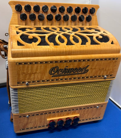 Oakwood Model 2 Melodeon in Figured Maple & Sycamore