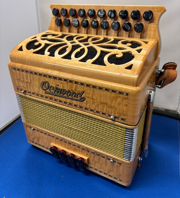 Oakwood Model 2 Melodeon in Figured Maple & Sycamore