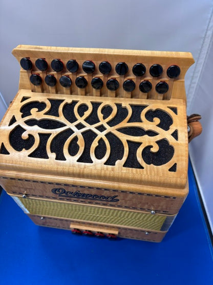 Oakwood Model 2 Melodeon in Figured Maple & Sycamore