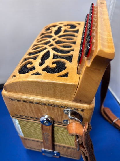 Oakwood Model 2 Melodeon in Figured Maple & Sycamore