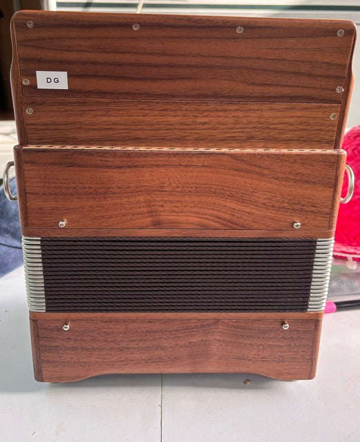 Used Dino Baffetti Alpha II D/G Melodeon in Walnut