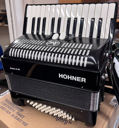Used Hohner Bravo 48 Bass Piano Accordion
