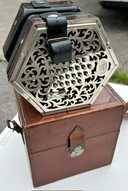 Vintage Wheatstone 48 Button English Concertina | Victorian Era