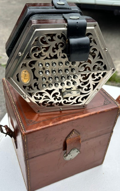Vintage Wheatstone 48 Button English Concertina | Victorian Era
