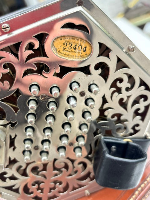 Vintage Wheatstone 48 Button English Concertina | Victorian Era