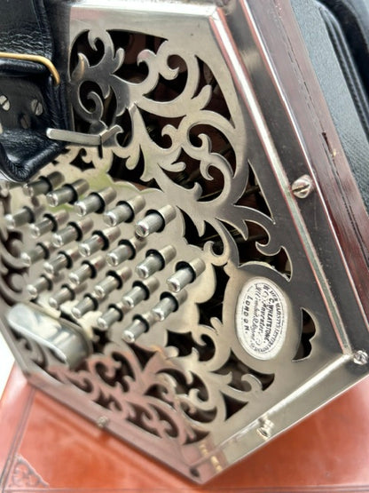 Vintage Wheatstone 48 Button English Concertina | Victorian Era