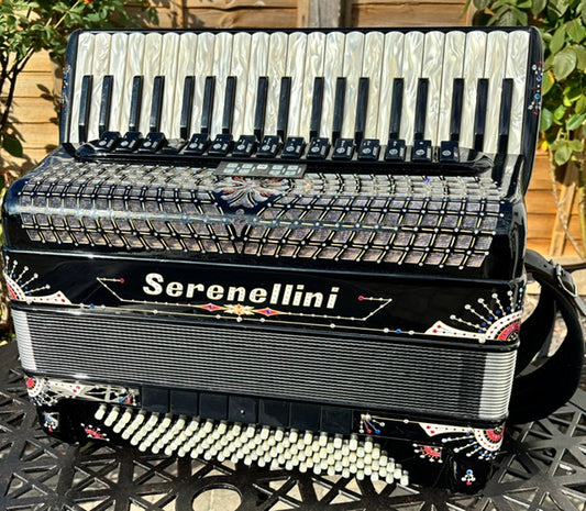 Used Serenellini 120 Bass Double Cassotto MIDI Piano Accordion