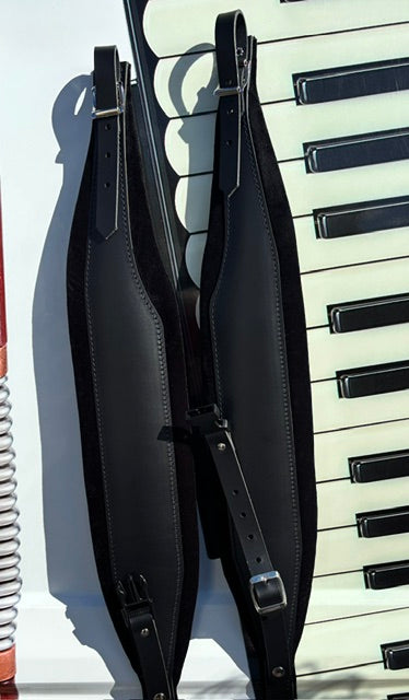 100mm Piano Accordion Straps | Elefante Padded with Back Strap