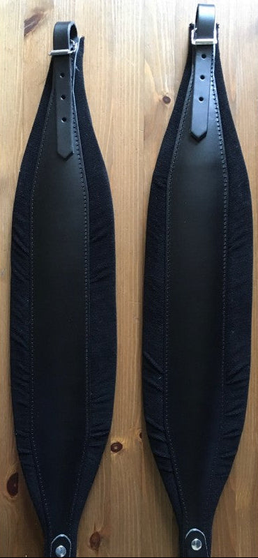 padded leather accordion straps 11cm top