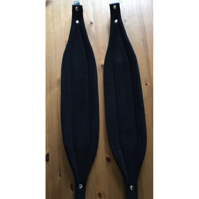 padded leather accordion straps 11cm rear