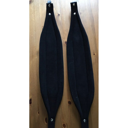 padded leather accordion straps 11cm rear