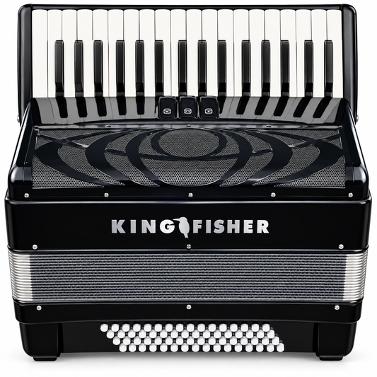 Kingfisher Classic 30/60 Piano Accordion Black