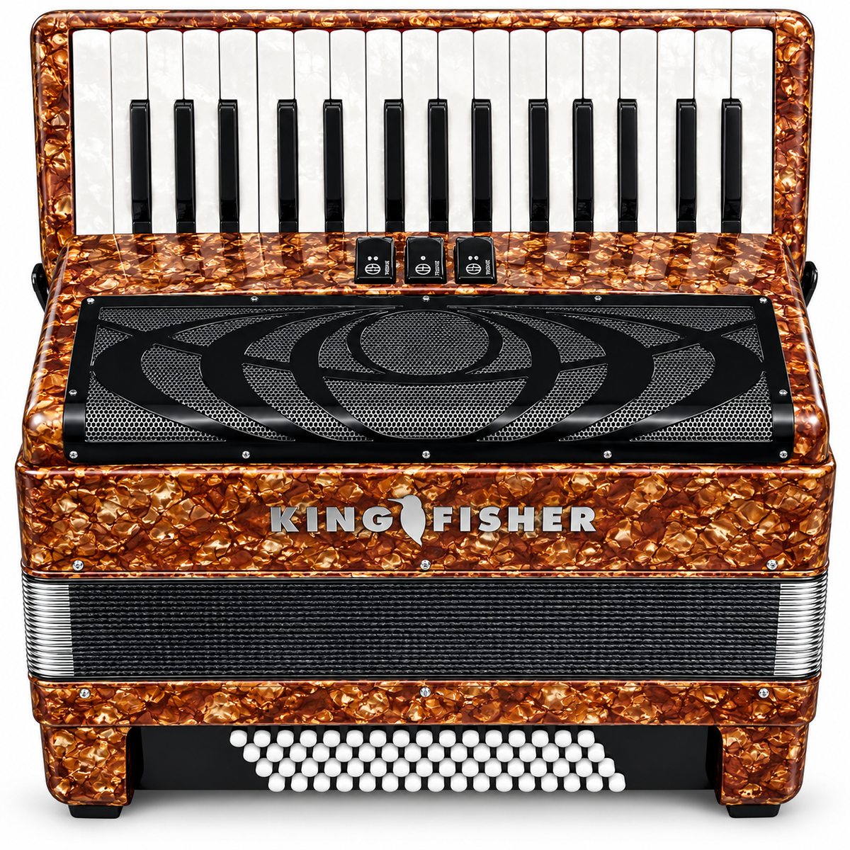 Kingfisher Classic 30/60 Piano Accordion Gold