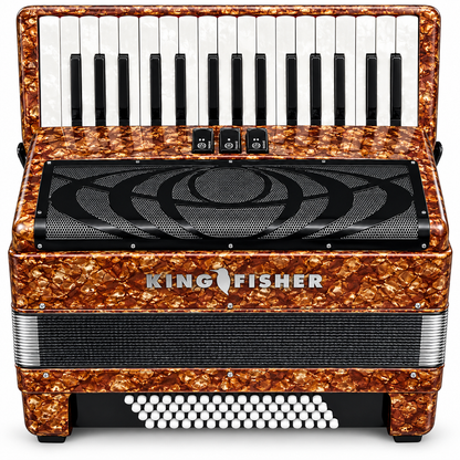 Kingfisher Classic 30/60 Piano Accordion Gold