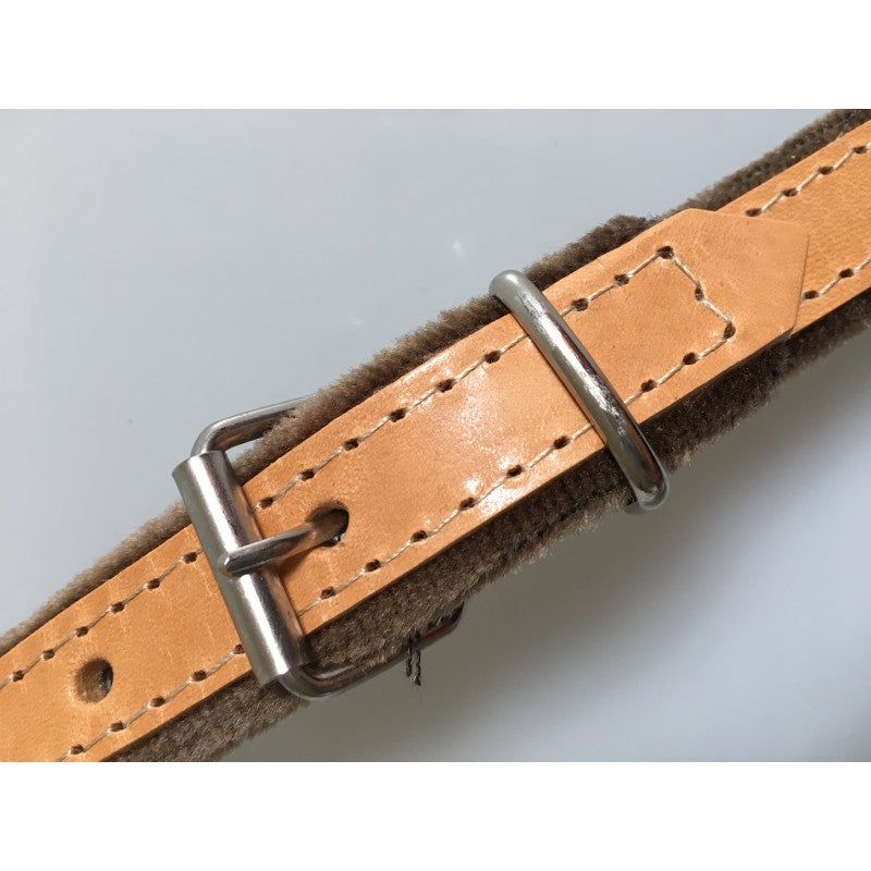 45mm Melodeon & Accordion Straps | Leather Velvet Lined