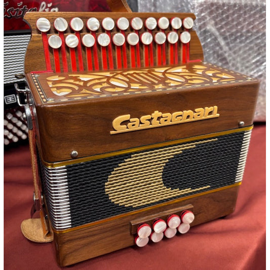 castagnari lilly melodeon walnut front