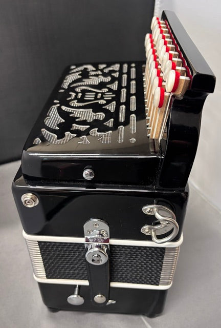 dino baffetti melodeon black pearl ii d/g left side 