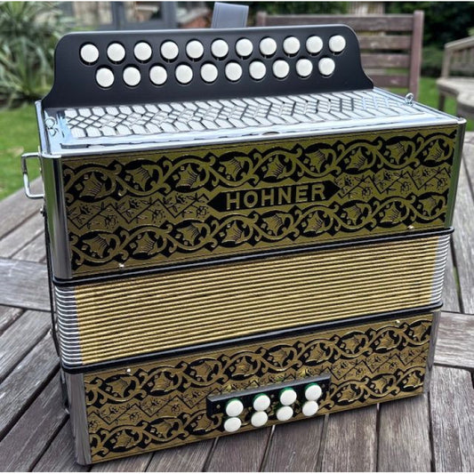 Hohner Pokerwork Melodeon in DG