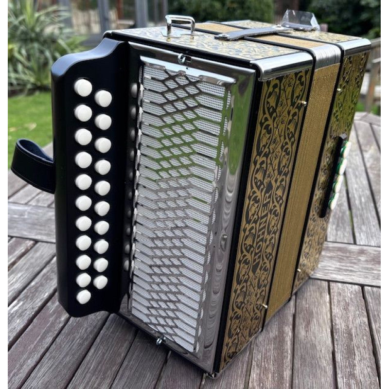 Hohner Pokerwork Melodeon in DG