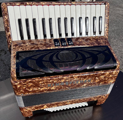 king fisher piano accordion gold