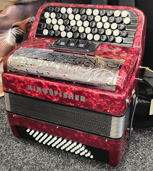 Kingfisher C System 5 Row Button Accordion – 60 Bass