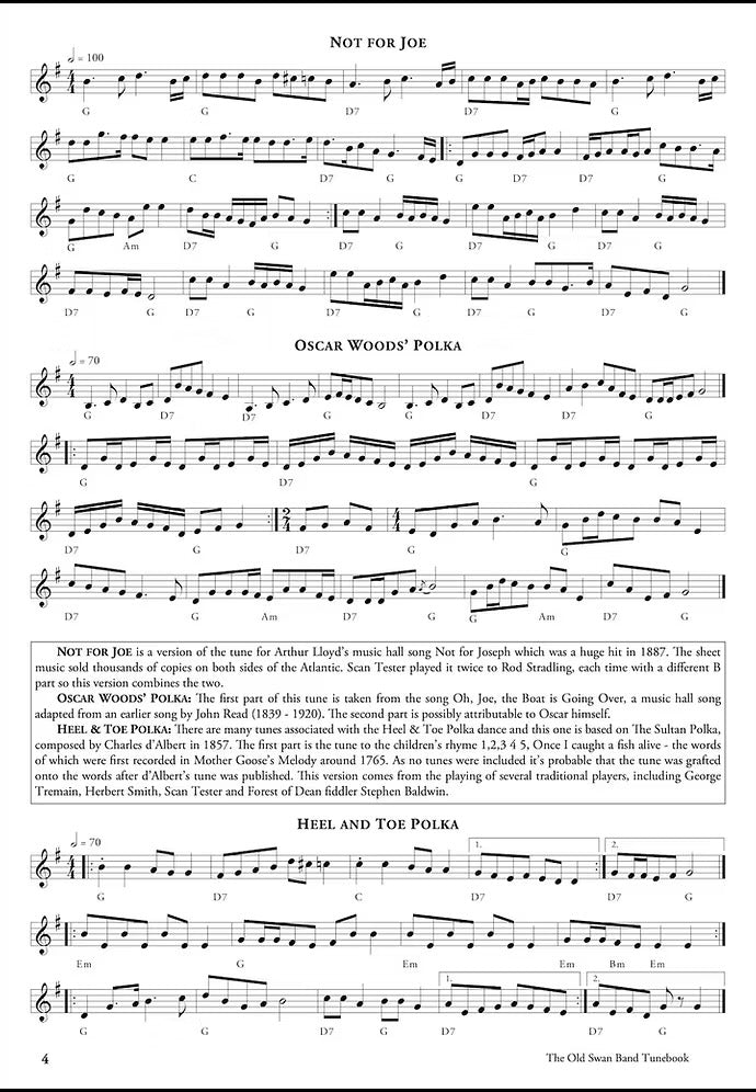 The Old Swan Band Tunebook